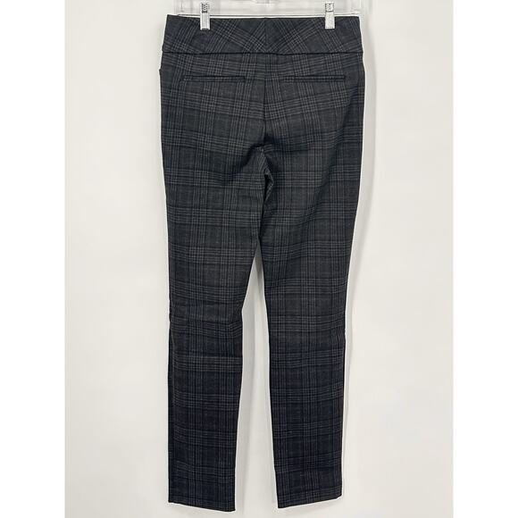Dalia Brown Plaid Skinny Dress Pants Women’s Small Stretch Work Career Trousers - Picture 3 of 13